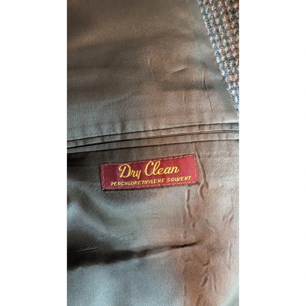 Vintage ARNOLD PALMER 1980's Jacket Men Brown Multicolor Wool Blend Size 2XL